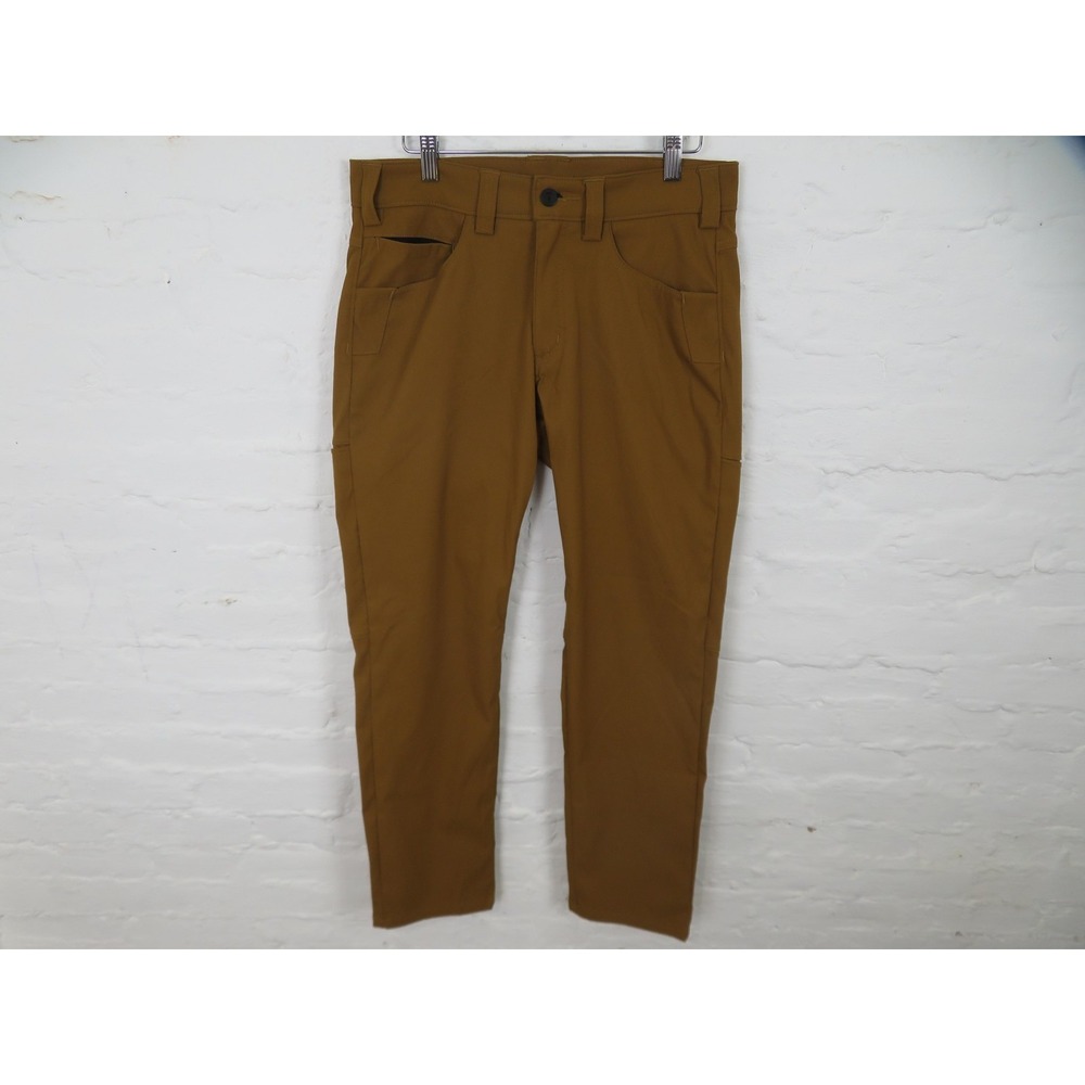 Truewerk EDO Pants Mens 30 Short Brown Slim Carpenter Workwear Stretch Pockets